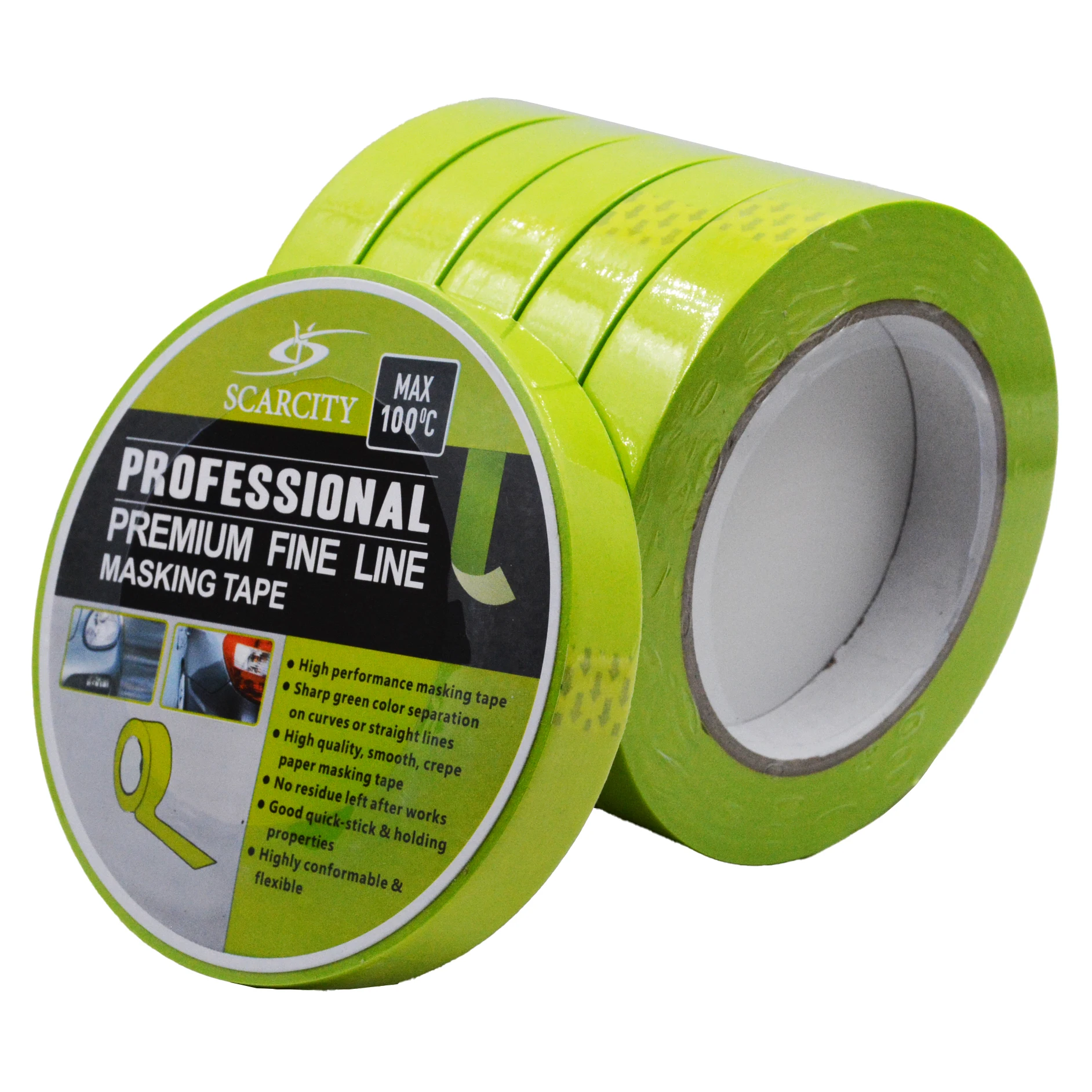 SCARCITY masking tape painting with size18mm*50m custom accept