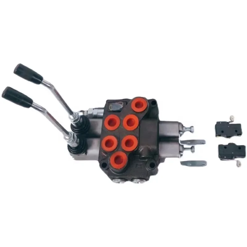 Electric Forklift Tractor Truck Spare Parts 1-2-3-4 Elements Multidirctional  Hydraulic Distributor Flow Control Steering Valve