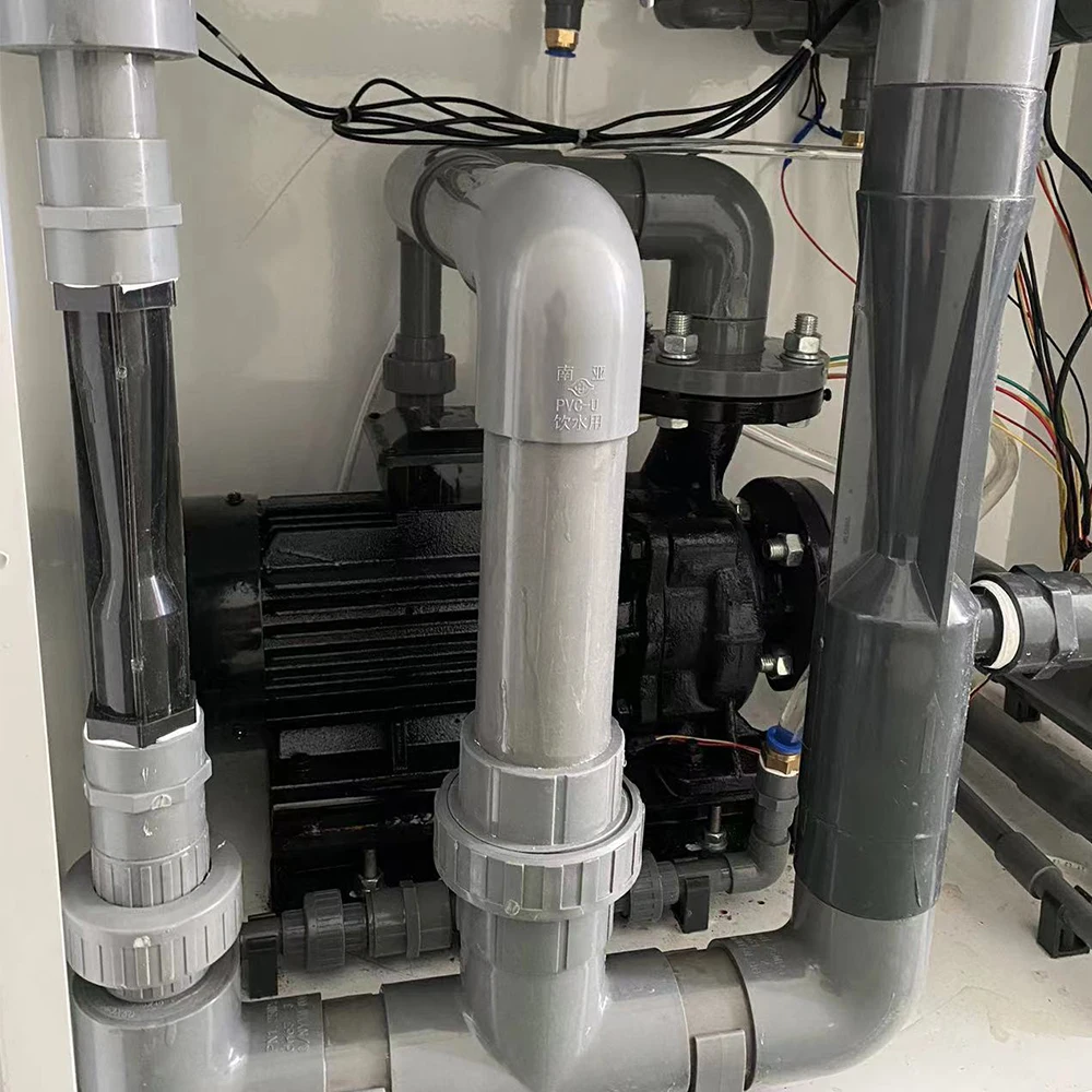 Full-automatic water and fertilizer integrated machine for large-flow biogas slurry fertilizer