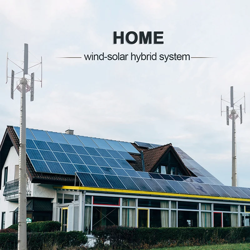 CE home 5kw off grid solar wind hybrid power system with controller and inverter