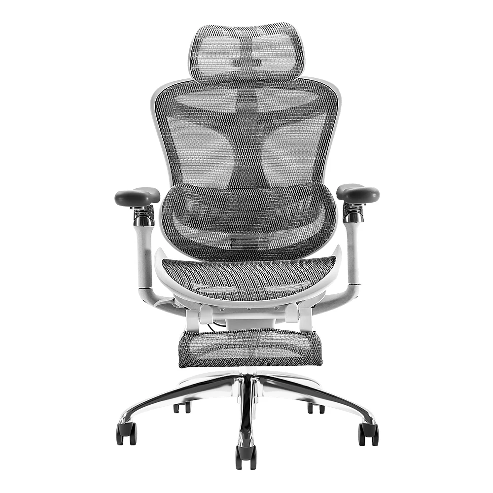 Sihoo новый дизайн 5D поручни Регулируемая поясничная Подушка A3 серый офисный сетчатый стул