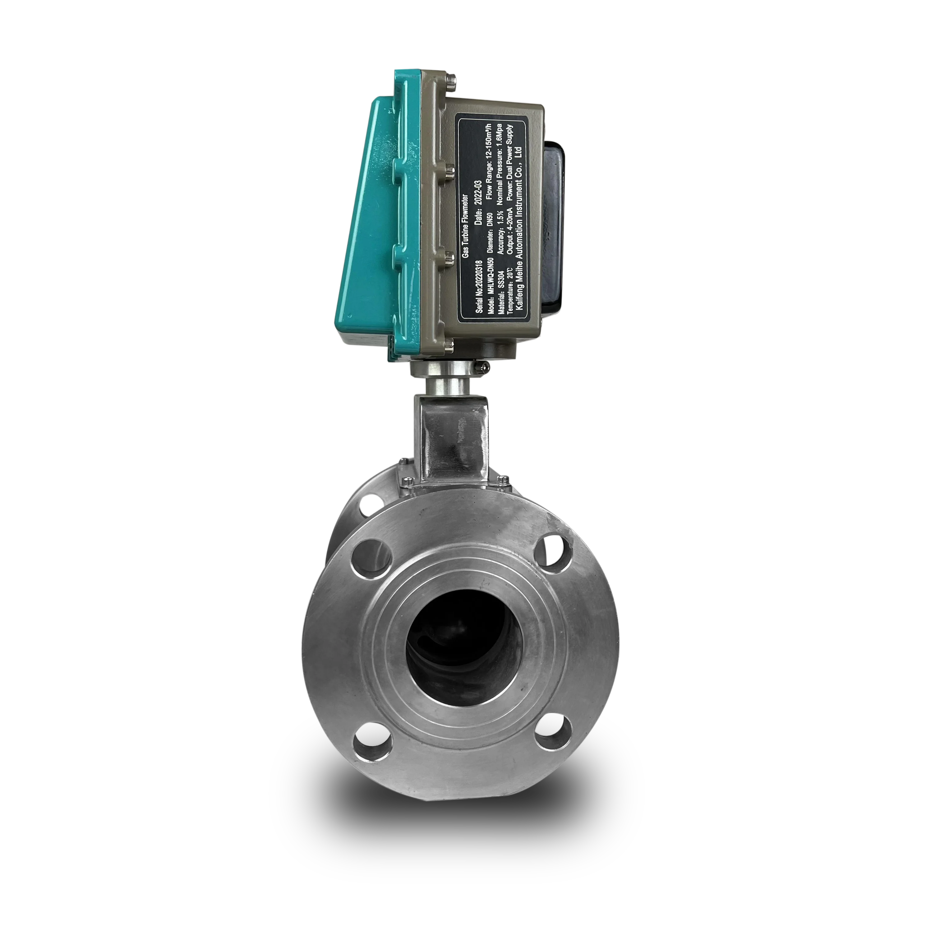 220VAC/24VDC Power Supply Digital Air Oxygen Compress Heat Gas Turbine Flow Meter