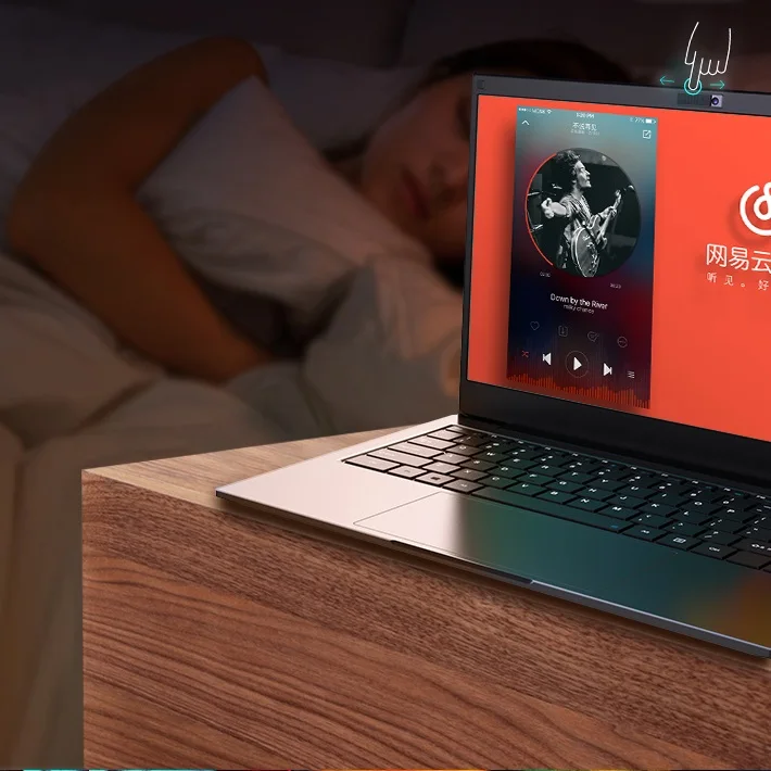 High end commercial use 14 inch narrow bezel plastic clamshell laptop notebook computer original intel core i5 i7