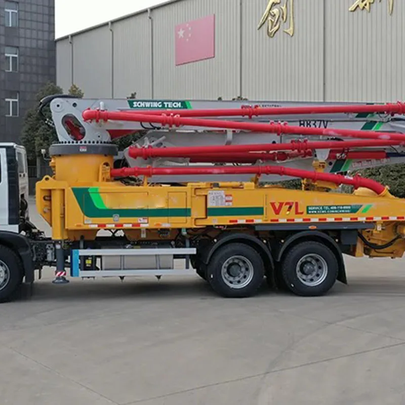 Top Brand Official 37m Truck Mounted Concrete Boom Mixer Pump HB37V Mobile Concrete Pump Car for Sale