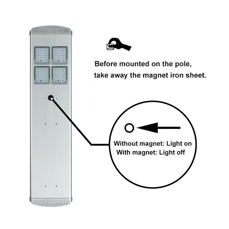 Wholesales Integrated Solar Street Light Aluminum Alloy Outdoor Parking Light