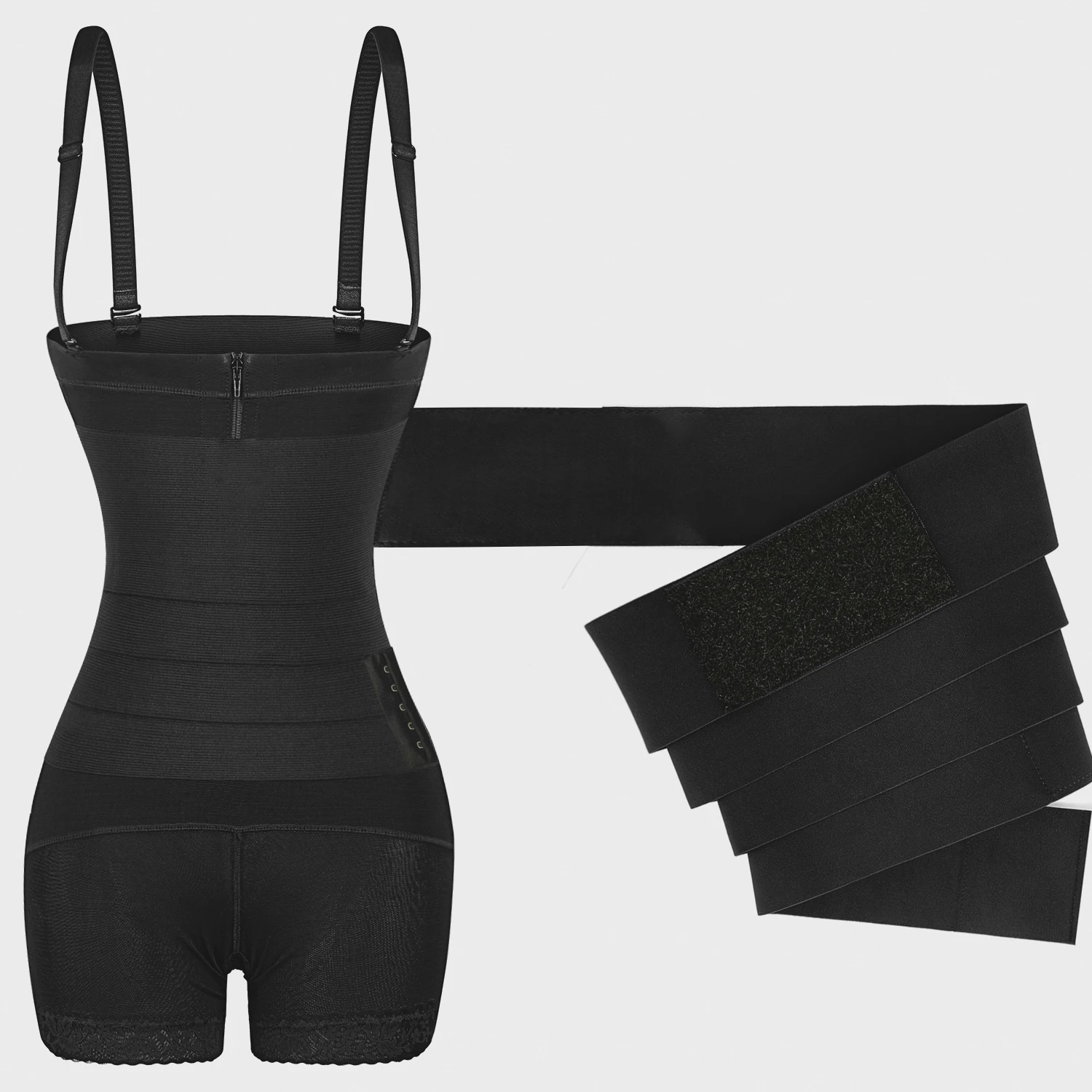 Langqin Factory Stock High Quality Wholesale Plus Size Shapewear High Waist Trainer Belt and Body Corset Combination