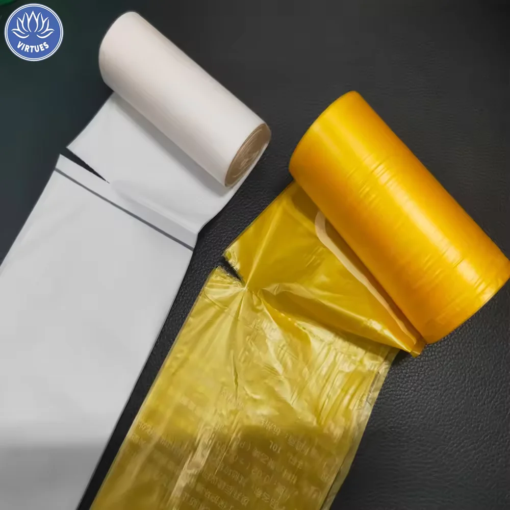 VIRTUES Transparent for Packing Grow Seedling Nursery Food Grade Disposable PBAT Packaging  Biodegradable Trash Rubbish Bags
