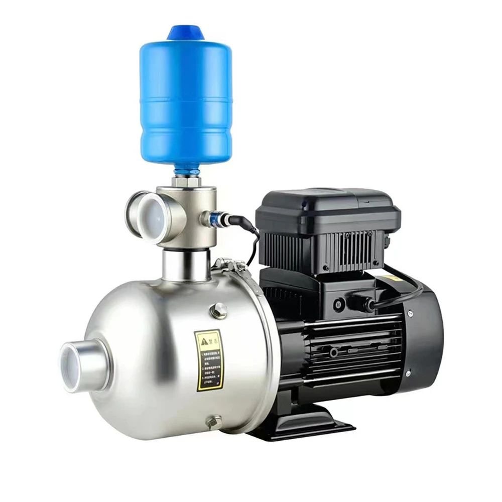 Horizontal constant pressure vfd control 2L pressure tank head 65m SS304 single stage Booster water pump