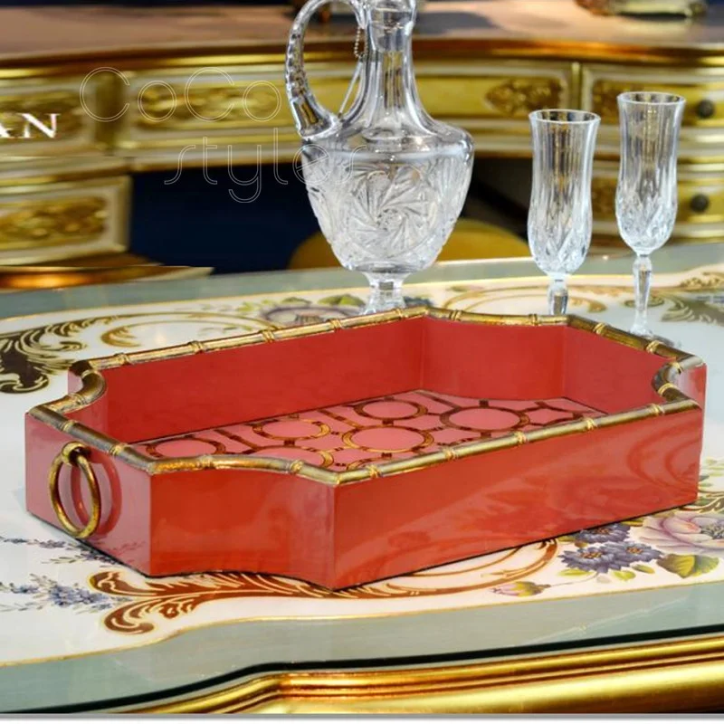 Cocostyles customized handmade high-end marble tray for Xmas gifts American style home decor 2019 ins style