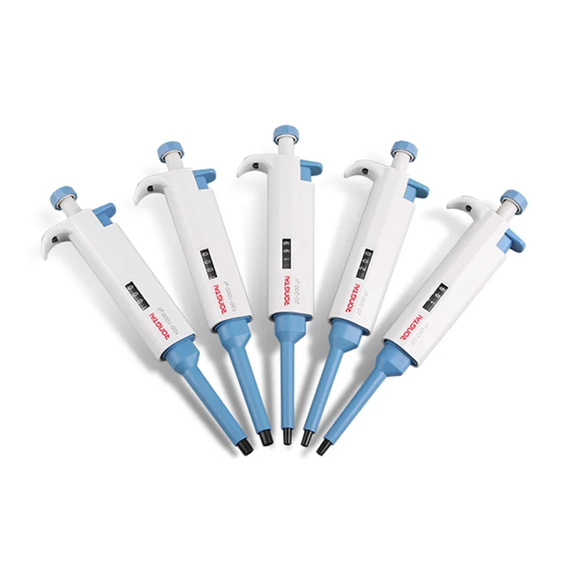 Rongtai Pipet Best Selling Product Pipette 0.1ul-10ml Pipeta Adjustable Micropipetas For Laboratory School High Accurate Pipette