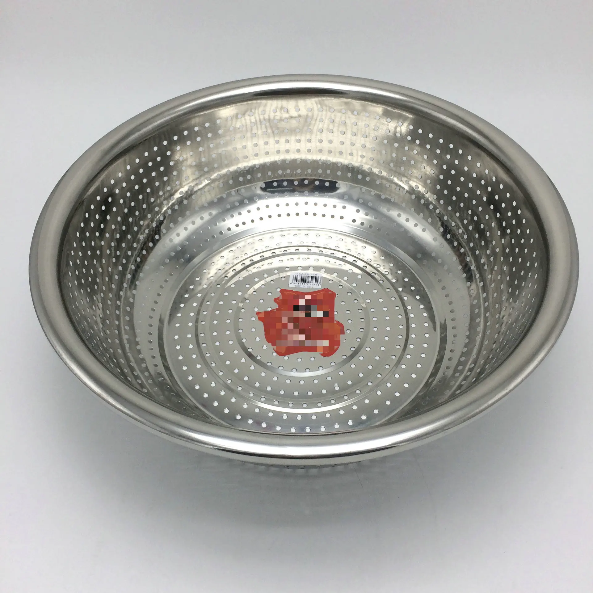 304 Stainless steel basin basket bowls sieve draining basin Large Strainer Colander Draining Basket Washing bowl