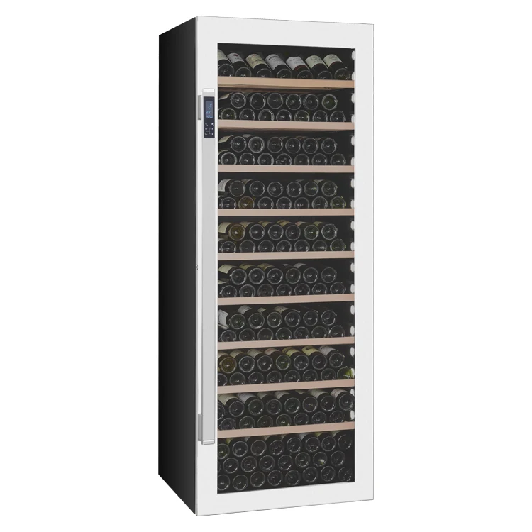 Однозонный охладитель вина с ручкой из нержавеющей стали, 303 бутылок