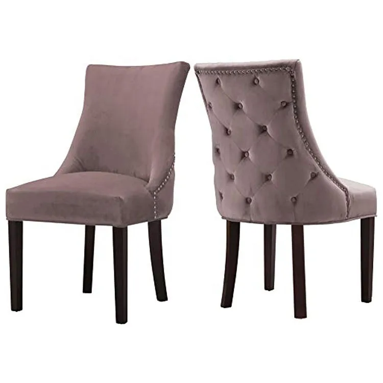 Cadeira De Jantar, деревянные ножки для отеля, бархатный обеденный стул с обивкой середины века