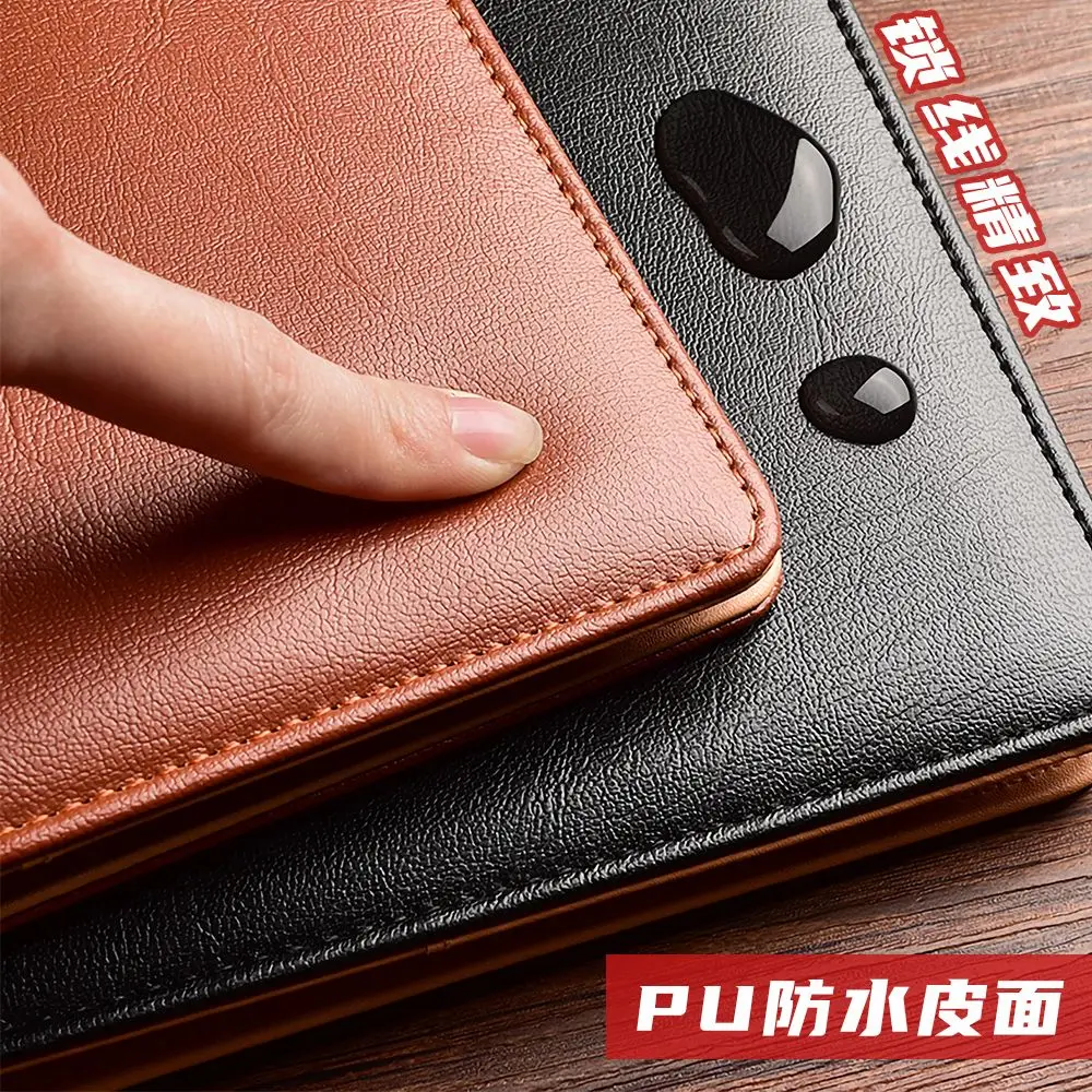 6 ring PU leather Card Book Game Card Collection  Business Card Postcard Storage    Zipper Bag Loosening  Cover Notebook