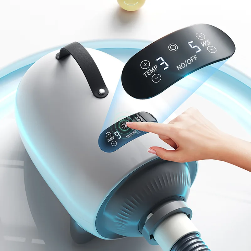Intelligent and Large Dog Hair Dryer with Water Blower Cross-Border Automatic Pet Dryer Zipper Closure Backpack Design