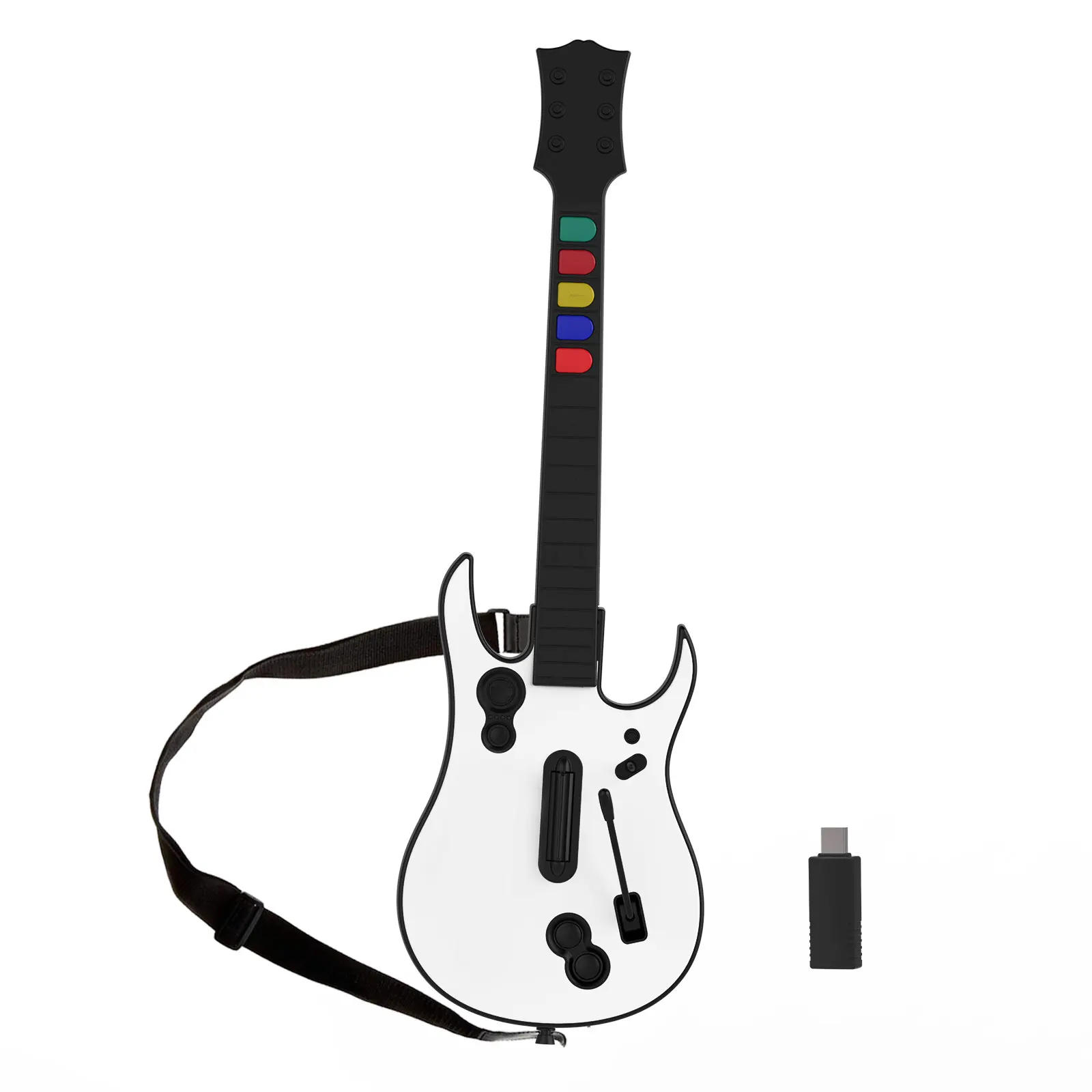 Best Seller Wireless PC Guitar Hero Controller PS3 with Dongle Guitar Hero Guitar, for Clone Hero Rock Band