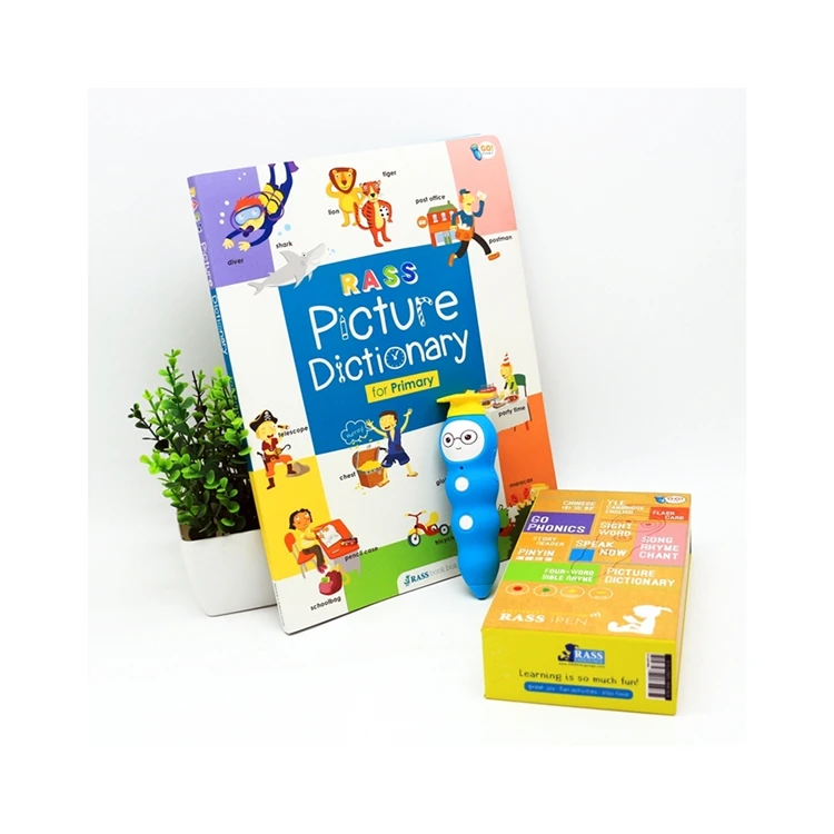 Kids english word easy learning with talking pen reading audio books for kids