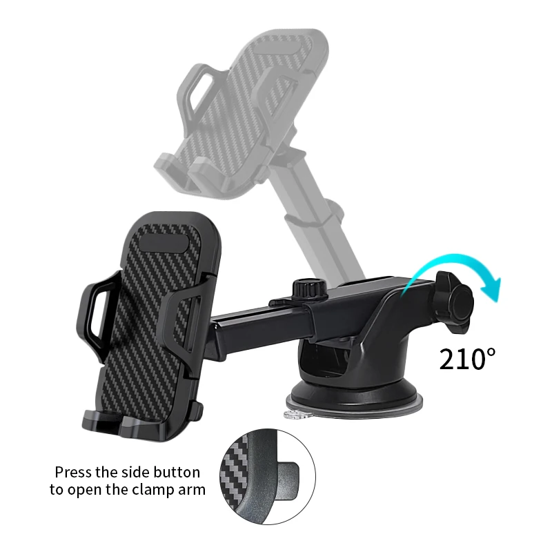 2 in 1 Hot  Air Vent Phone Cradle Car Mount Phone Holders Stand Suction Cup For Windshield Dashboard Car Mobile Phone Holders