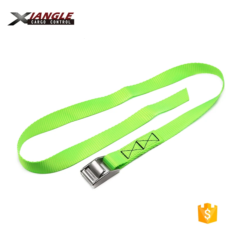 
1 inch 350kgs polyester cargo webbing belt lashing stainless steel strap cam tie down straps belt buckle 
