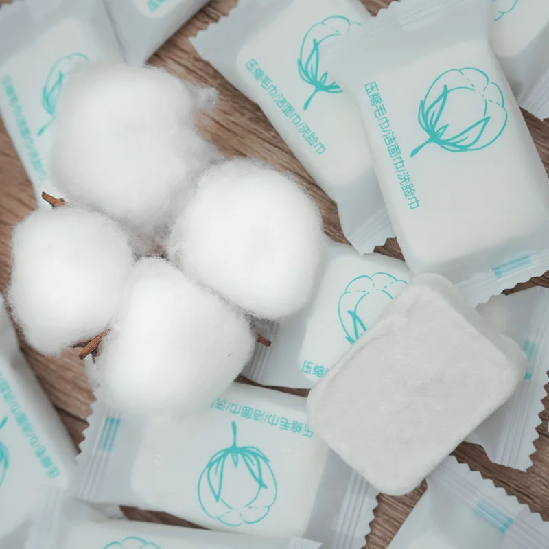 Guangzhou Factory Travel Towel Disposable Napkins Mini Magic Tissues Portable Compressed Towels