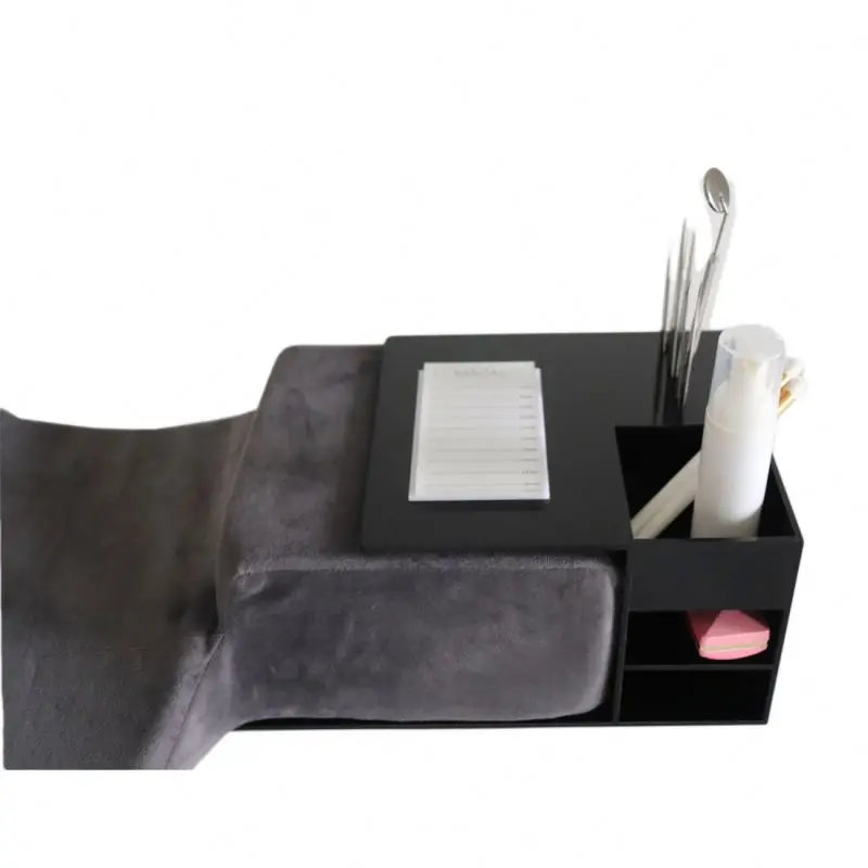 wholesale custom logo lash extension pillow table display acrylic pillow rack extension eyelash pillow shelf