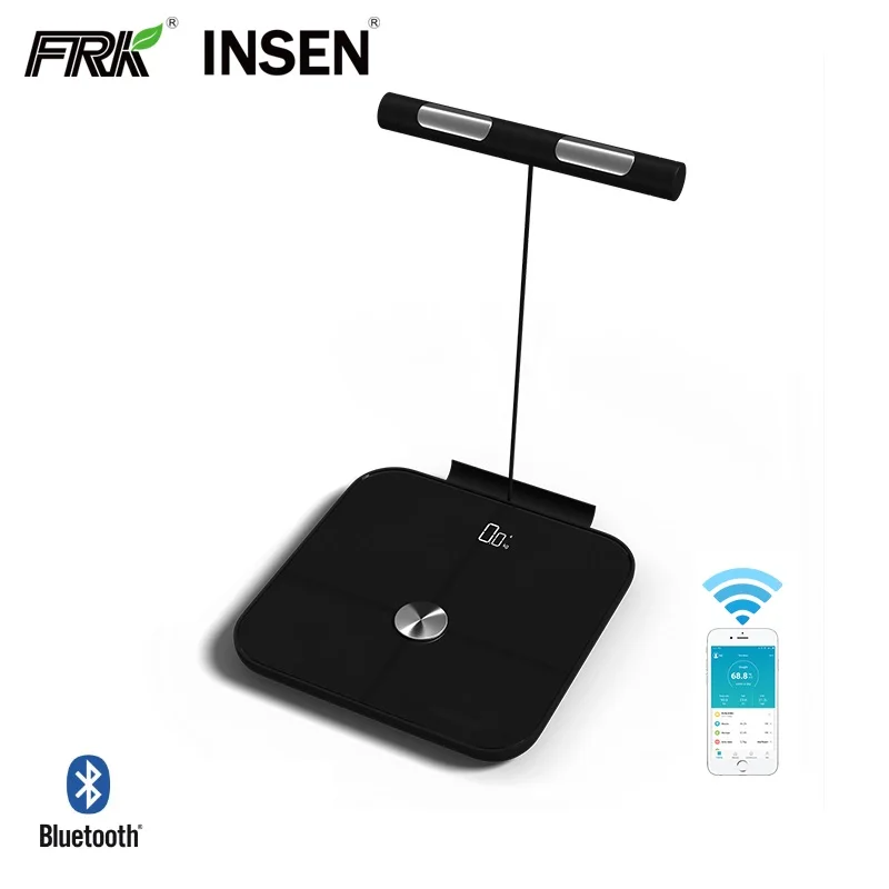 New Bath ITO Glass LED Display 8 Electrode Body Fat Analyzer Monitor Calculator Weight Scale