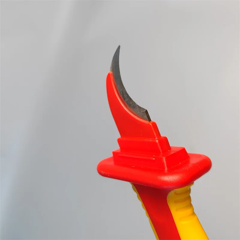 S617A SFREYA VDE 1000V Insulated Insulation tools double color Hook Blade Cable Knife cutter