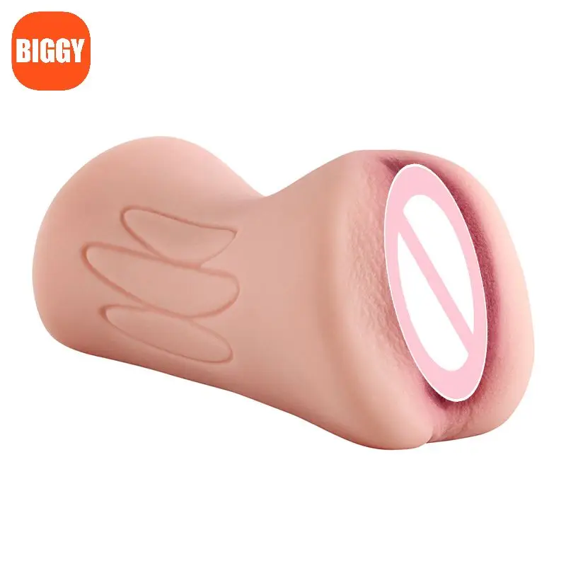 Chinese Factories Sell Male Masturbator Textured Vagina Tight Anus Pocket Pussy Two Separate Realistic 3D Channel Sex Toy Adult