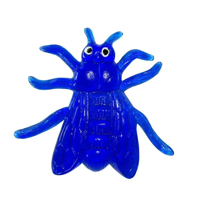 Wholesale squeeze sticky fly shape novelty funny prank promotional gift toys for child