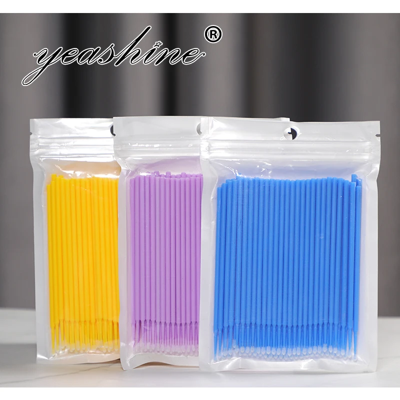 
Plastic Refill Detal Micro Brush Microfiber Wands Disposable Flox Applicator Dental Microbrush 