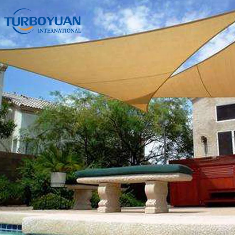 brown shade cloth material for car / HDPE sun shade sail for boat