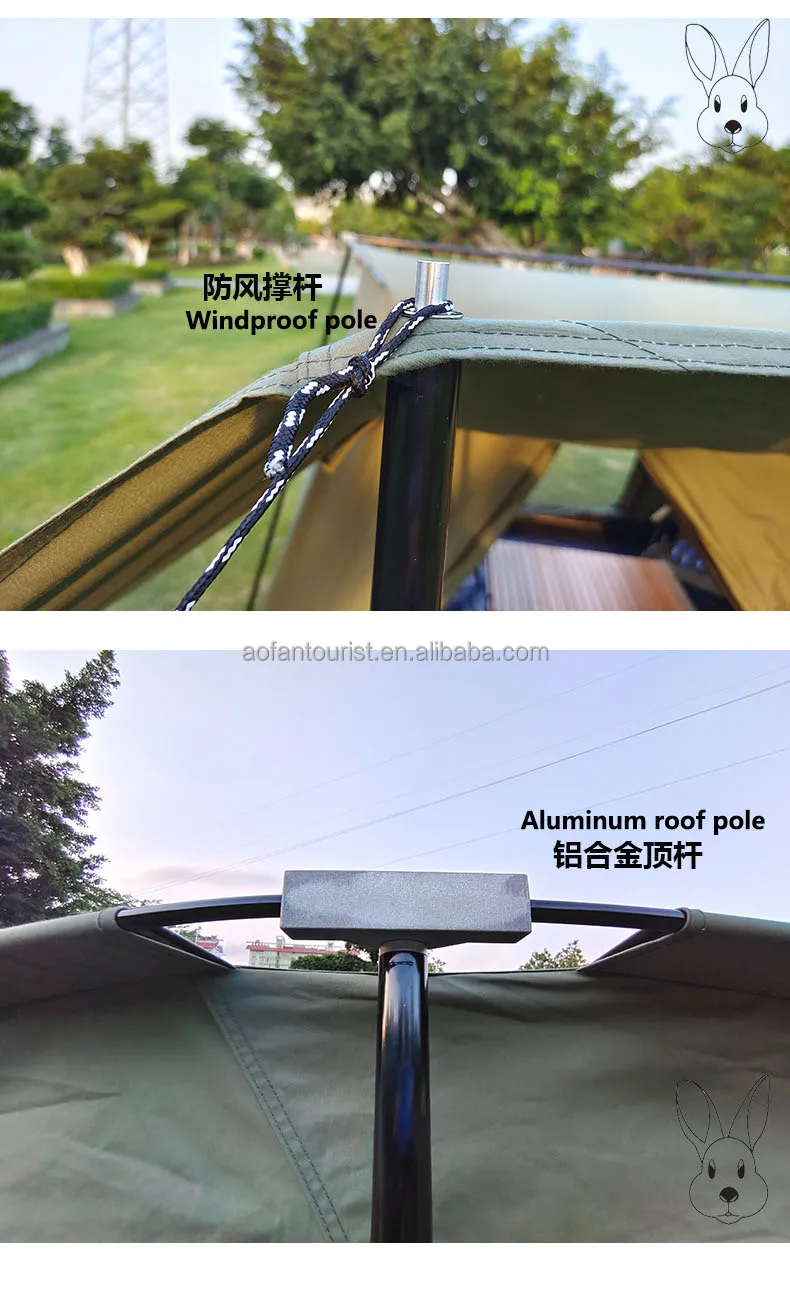 По 4-м временам года холст палатки класса люкс эконом «Люкс» на открытом воздухе Зимник хлопок кабины семья водонепроницаемый Весна палатка с окном