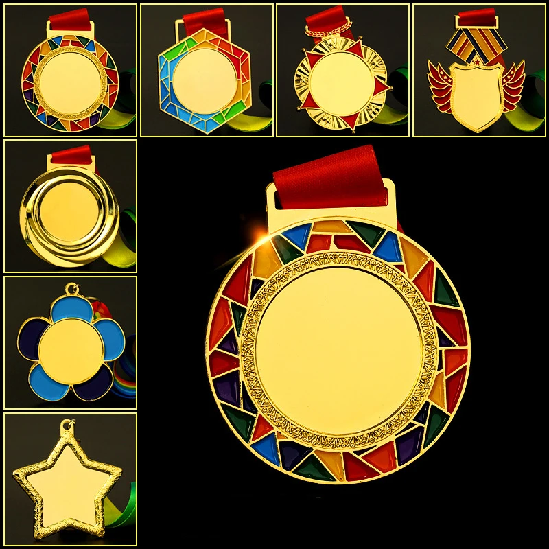 Zinc Alloy 3D Metal Award Gold Silver Medals Race Custom Sports Cheap Medal