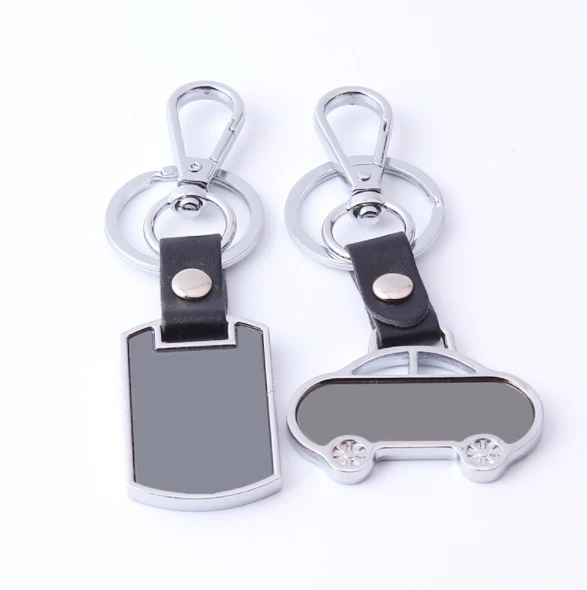 Высококачественный брелок для ключей в форме автомобиля с логотипом на заказ из ПУ металлического сплава цельный kpop оптом