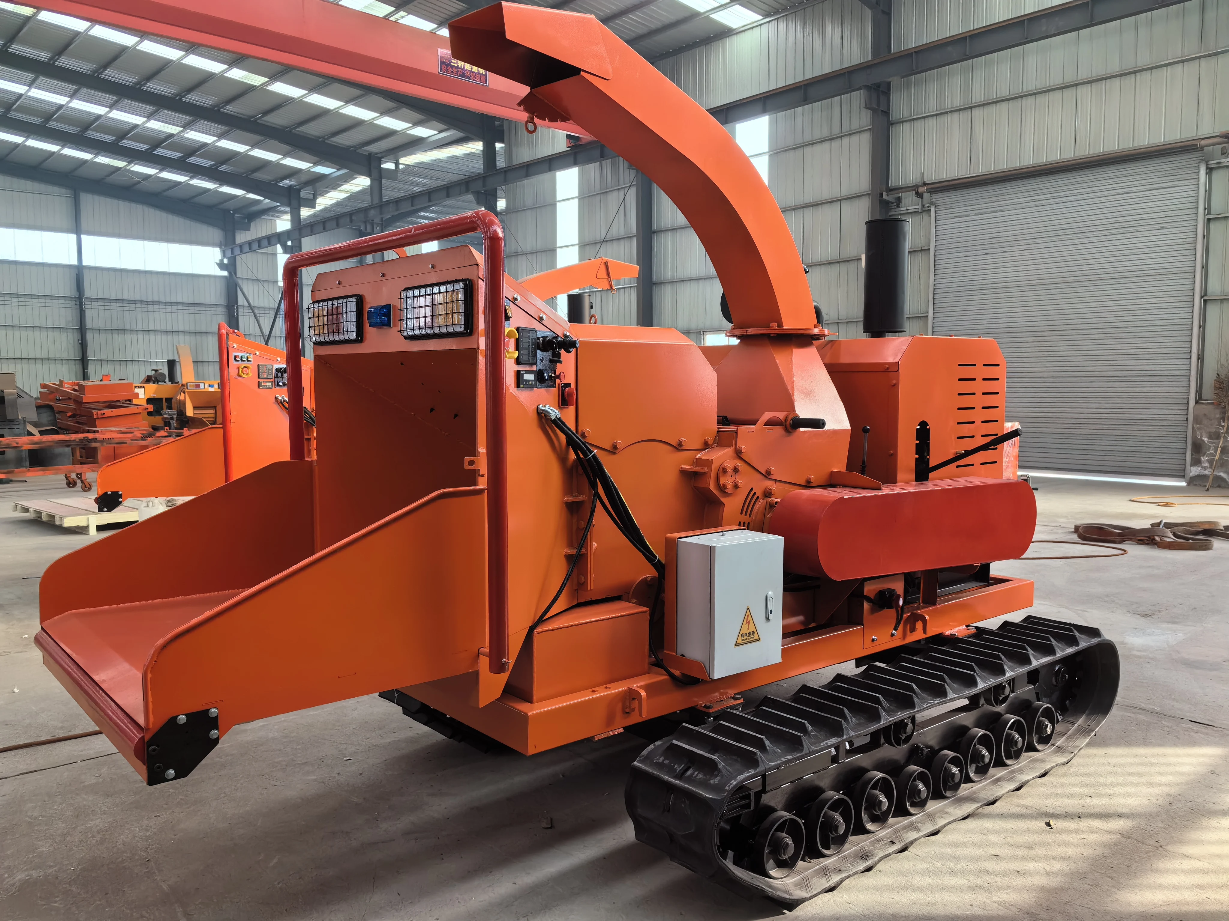 55HP Wood Shredder Mobile Diesel Engine Wood Chipper Waste Tree branches Wood Chipper Machine