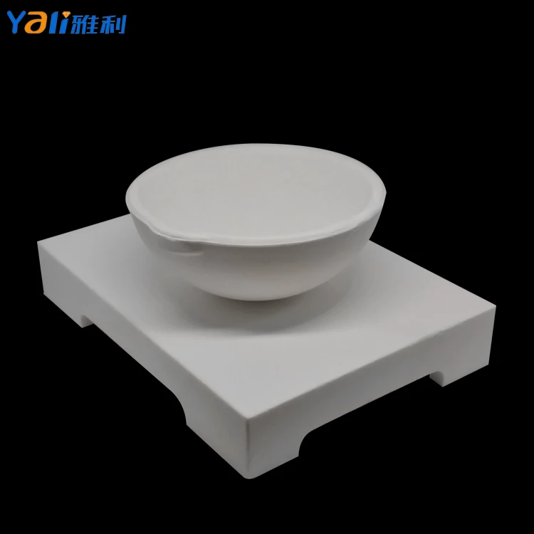 Good Quality 250 grams Ceramic Bowl Corrosion Resistance Quartz Crucible Ceramic Boat Crucible For Melting Platinum