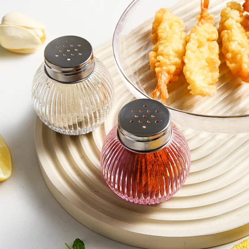 High Quality Bpa Free 3OZ 100ml  Glass Cruet Condiment Bottles Seasoning Jar With 304Sus Lid