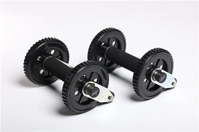 Customized PP/PVC Abdominal Wheel with Brakes for Home Gym Good Price Fitness Equipment for Body Building Exercise