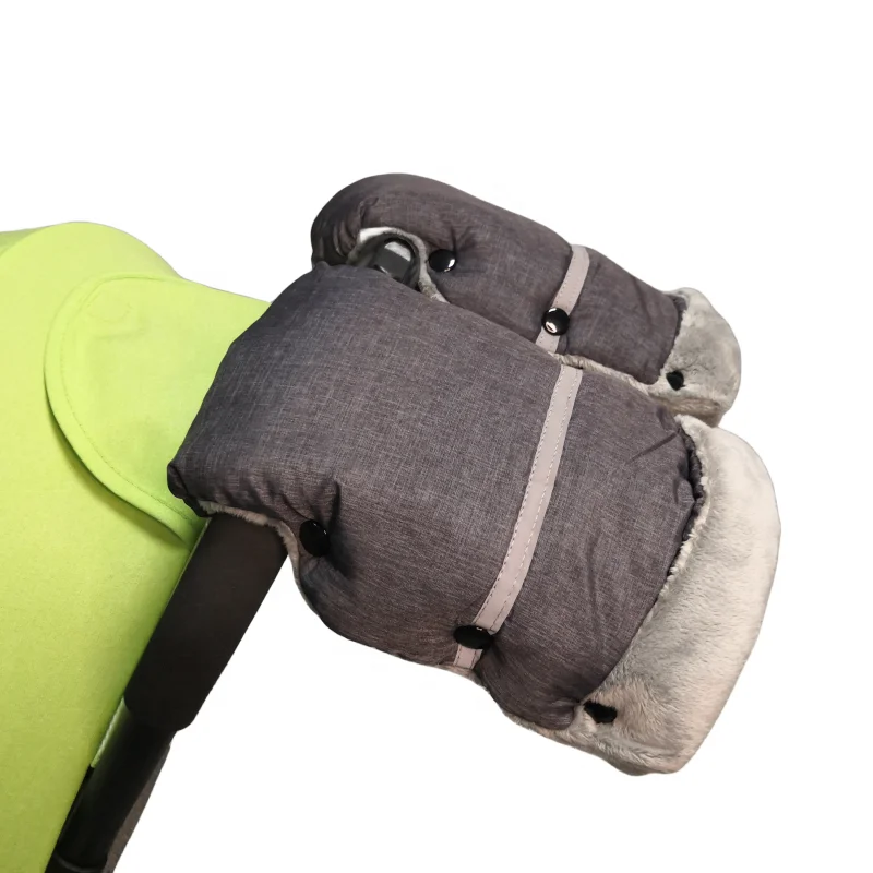 Baby Stroller Hand Muff Winter Warmer Muff  For Winter Baby Pushchair Windproof Glove Waterproof Fleece Baby Pram Accessories