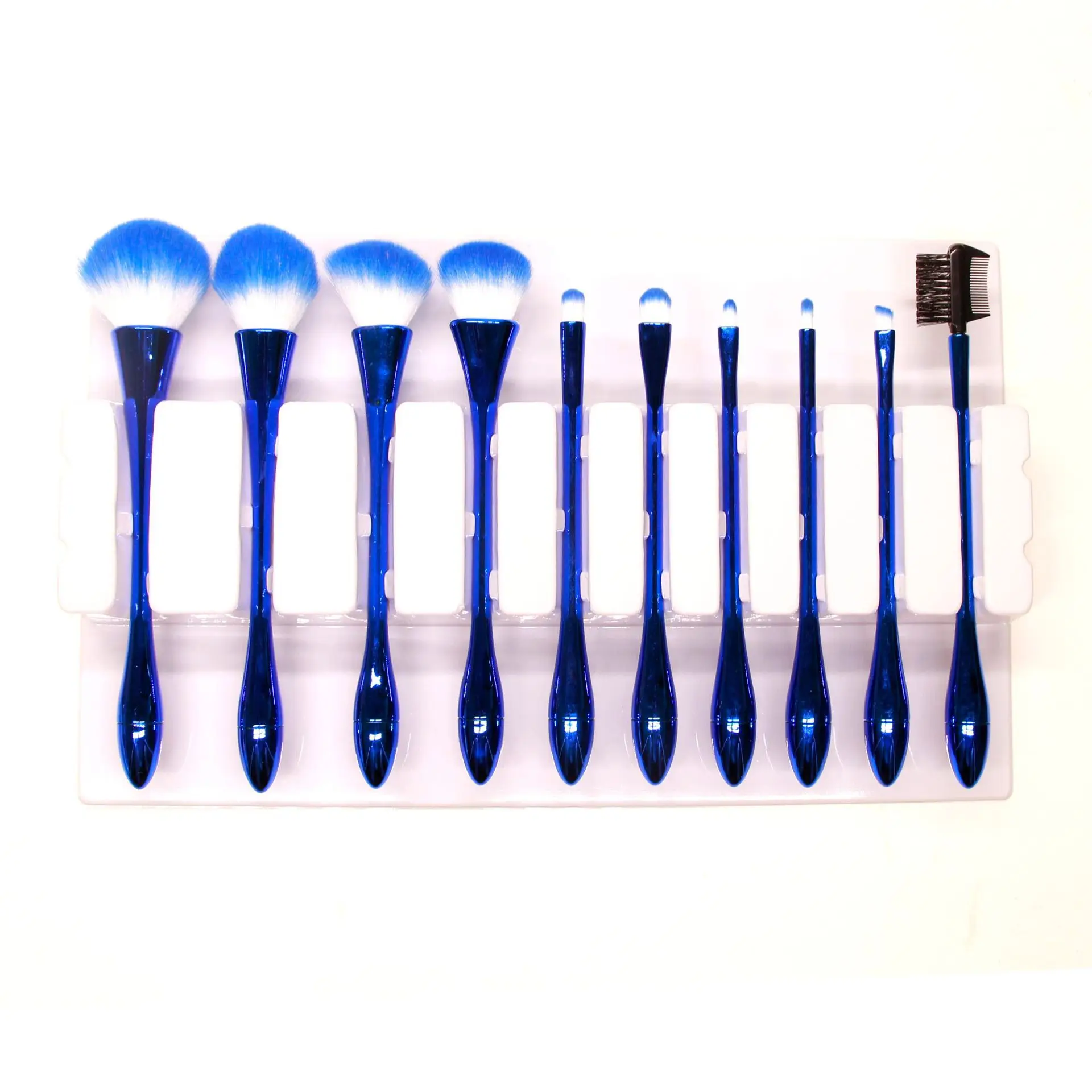 
10 small waist makeup brushes, 10 gold high foot makeup sets, boxed cosmetic tools 