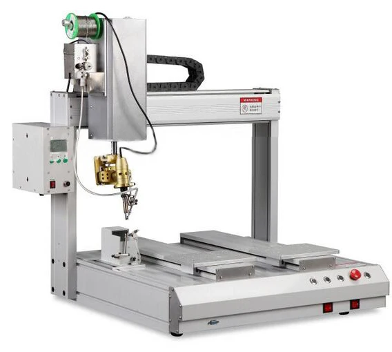 Four-Axis Single-Head Station Automatic Desktop Welding Robot Soldering Machine for LCD Magnetic Head Solar Cell