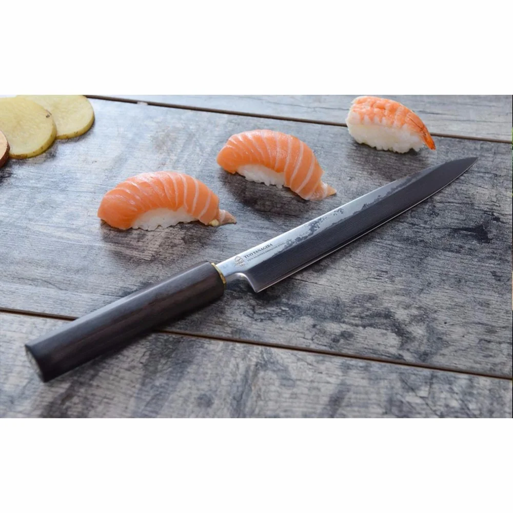 Professional 8 Inch Sashimi Knives High Carbon Steel Japanese Style Kitchen Yanagiba Sushi Knife For Carving Sushi Or Seafood