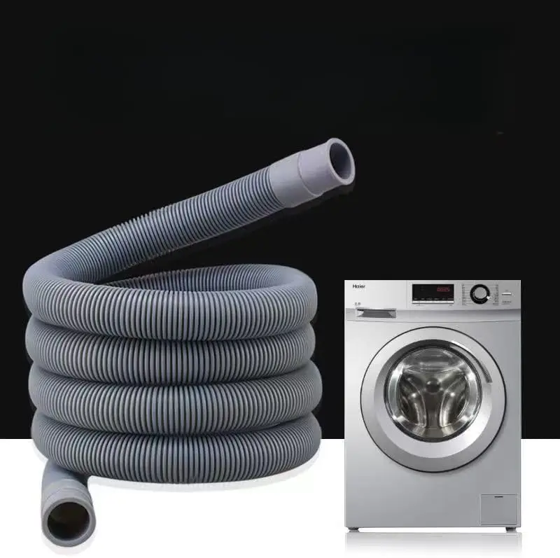 2-meter universal washing machine drainage hose, dishwasher drainage extension hose, corrugated pipe drainage hose kit