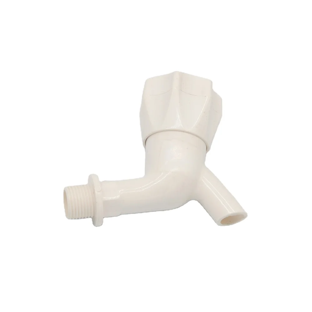 Белый водопроводный кран ABS UPVC PP PVC небольшие пластиковые краны
