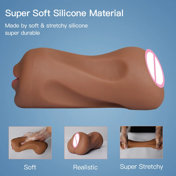 China Realistic Adult Men Rubber Pussy Oral Sex Male Masturbators Vagina Sex Toy