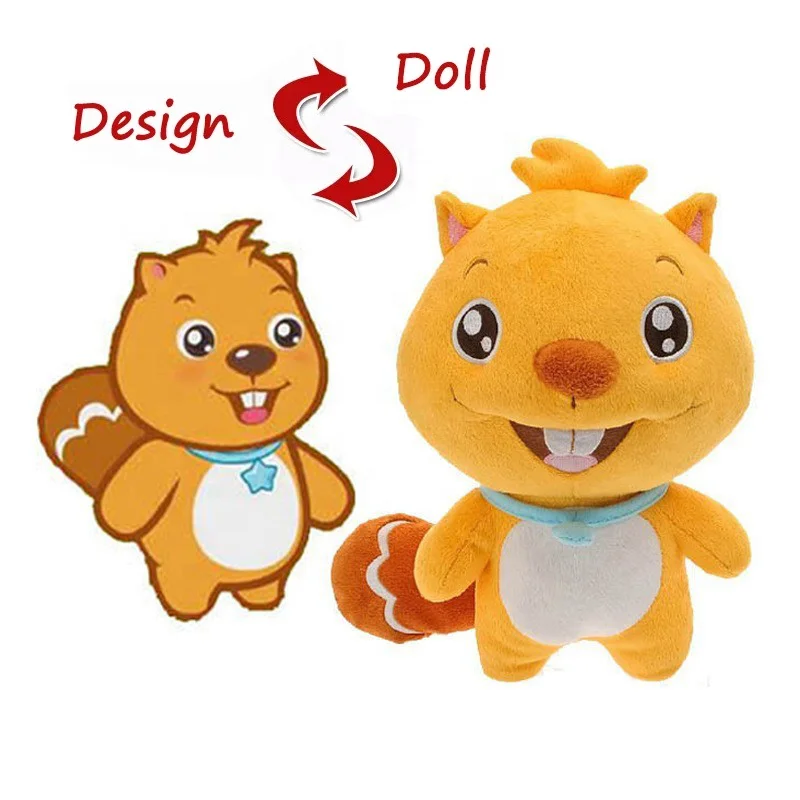 Yiwu Factory Promotional Animated Custom Embroidery Stuffed Animal Doll Crane Machine Soft Plush Toys Dolls And Skin