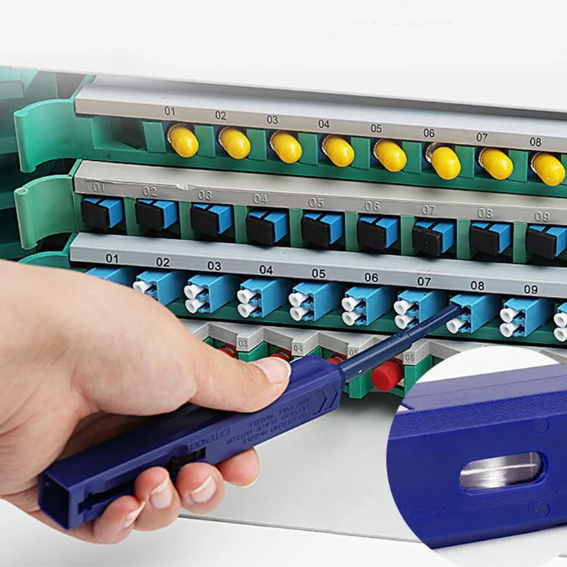 One-click Fiber Optic Cleaner, 1.25mm LC/MU Connector Cleaner, 2.5mm SC/FC/ST Connector Cleaner Pen