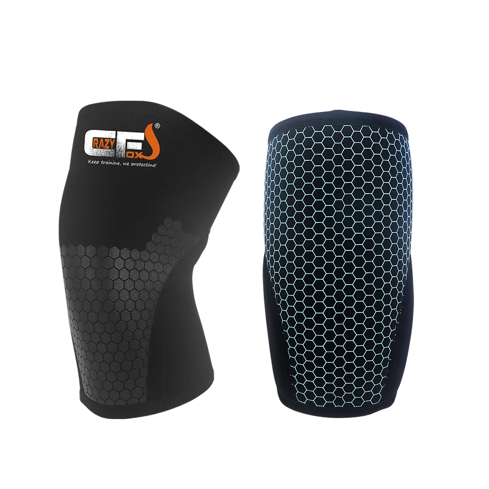 5mm Neoprene Knee Sleeves Support Compression Knee Braces Non-slip Silicone Knee Pads for Weightlifting,Crossfit,Basketball,Gym