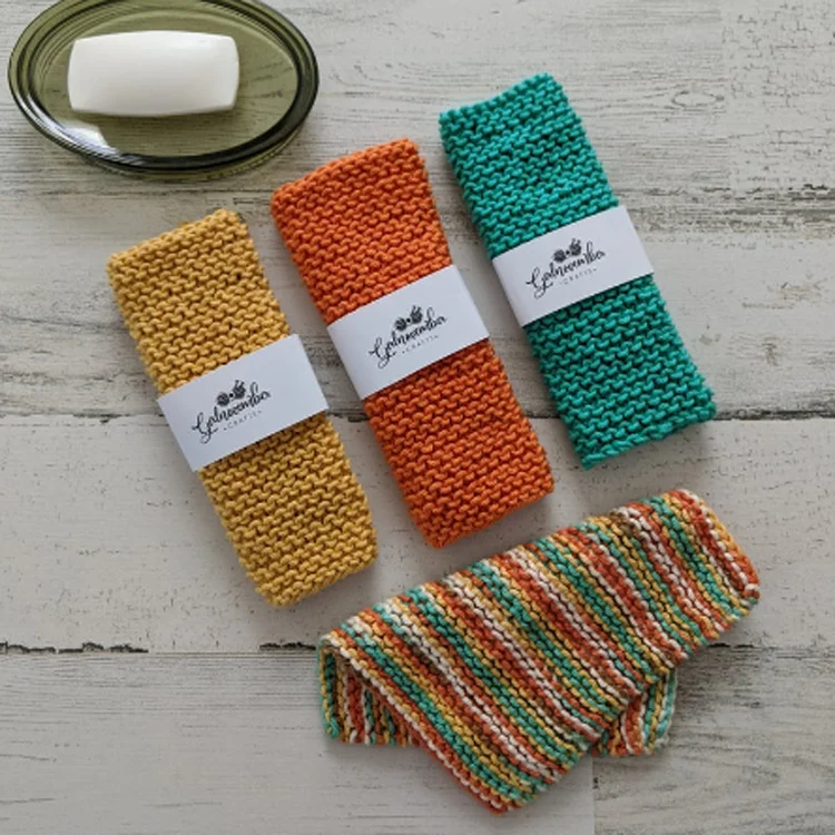 F-5702 eco friendly 100% organic bamboo face cloth knitted washcloth towel crochet bamboo dishcloths