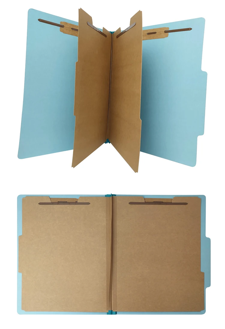 Light Brown Fasteners Letter Size 100-Pack Manila File Folders